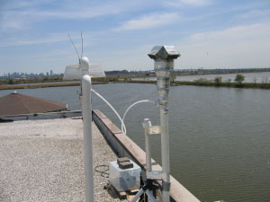 Fig 2. Sampling inlet from NJMC building roof​